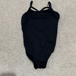 Black One-Piece Leotard by Basic Moves